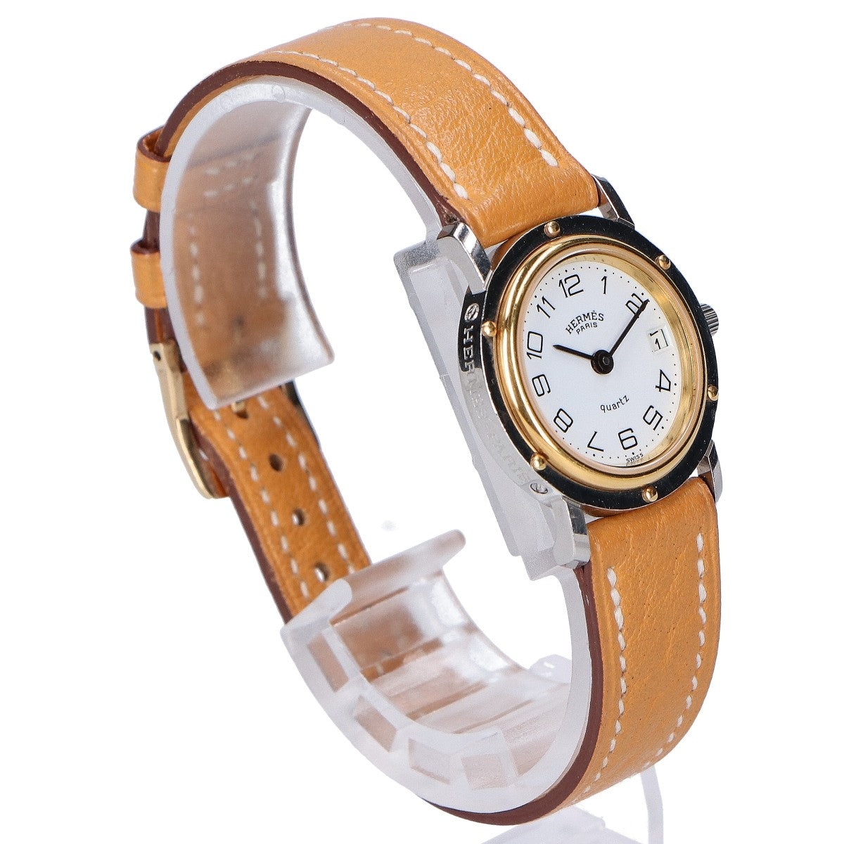 HERMES エルメス クリッパーデイト クォーツ 腕時計
