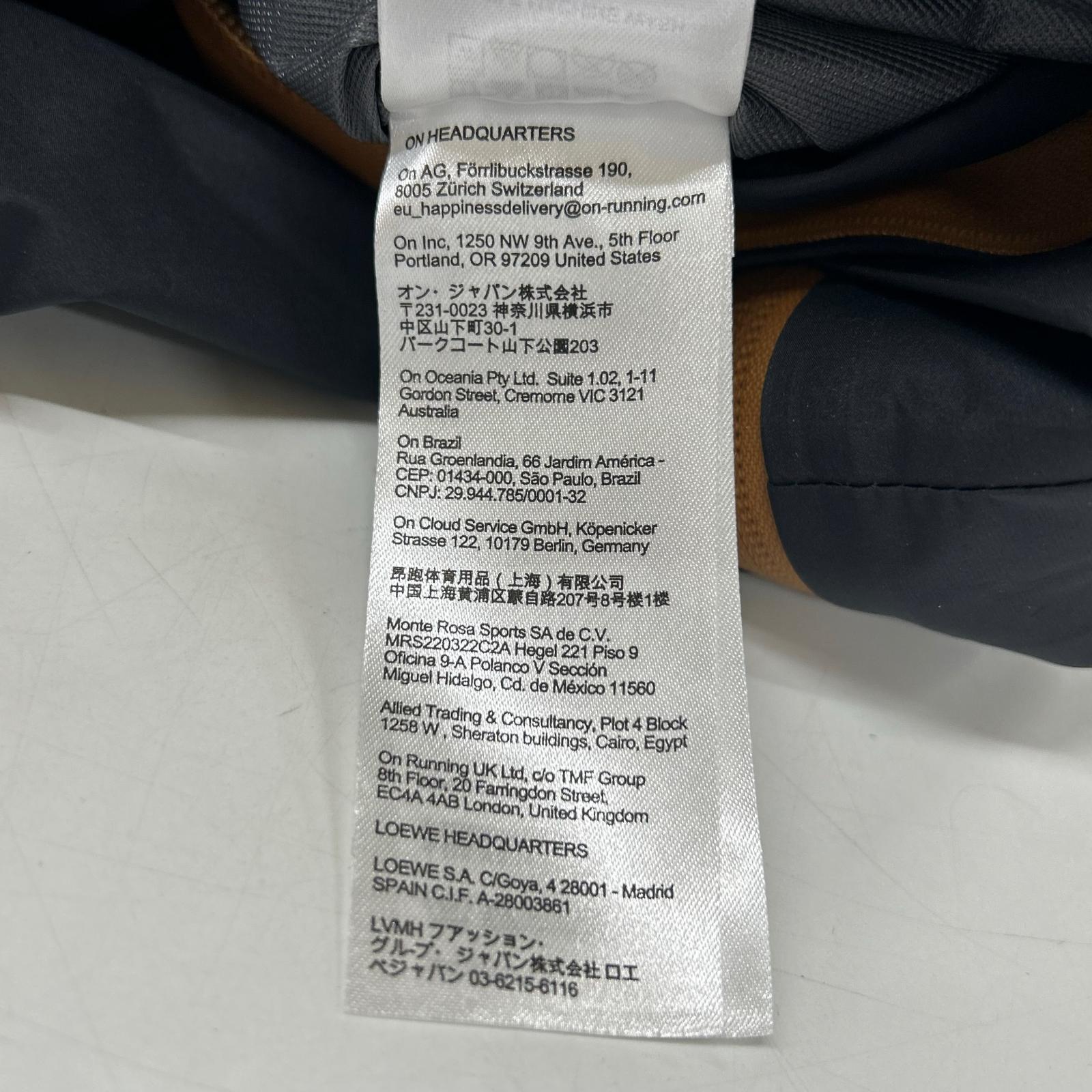 LOEWE ロエベ ｘOnオン【美品/国内正規】S929Y02W02 Women's Running Storm Jacket in Technical Shell フーディジャケット ジャケット