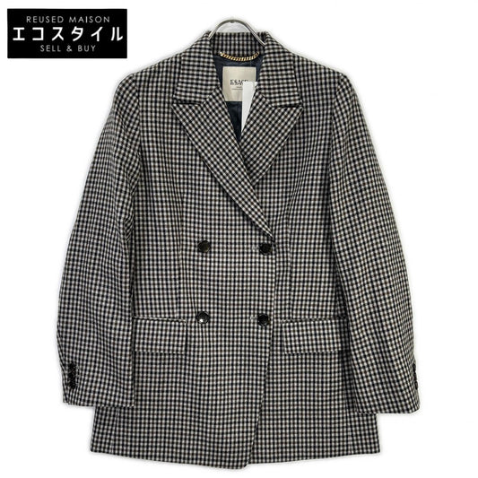 25-010-370-2120-3-0 Check Pattern 2/48 Check Jacket Jacket 36 Ladies