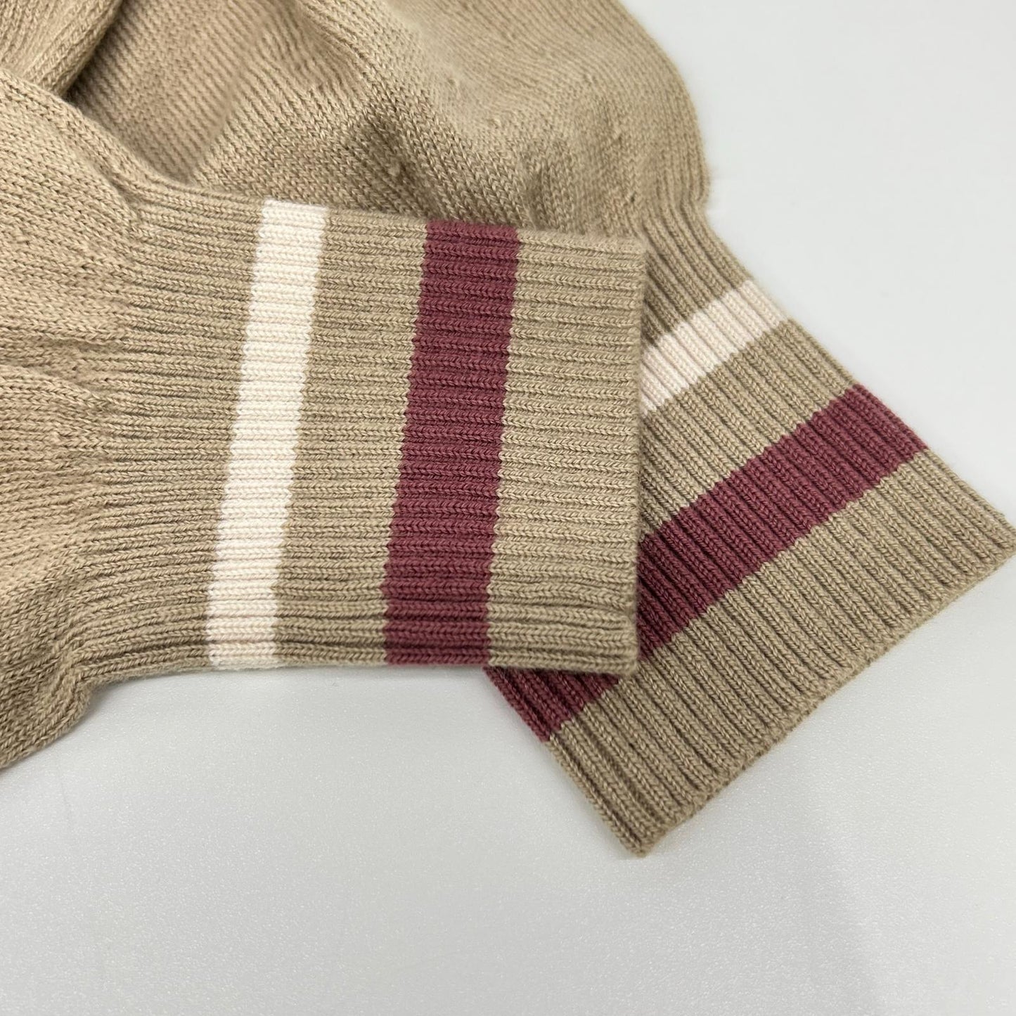 Brown Wool Mock Neck Knit / Skirt Set-up 38 Women's