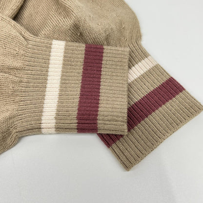 Brown Wool Mock Neck Knit / Skirt Set-up 38 Women's