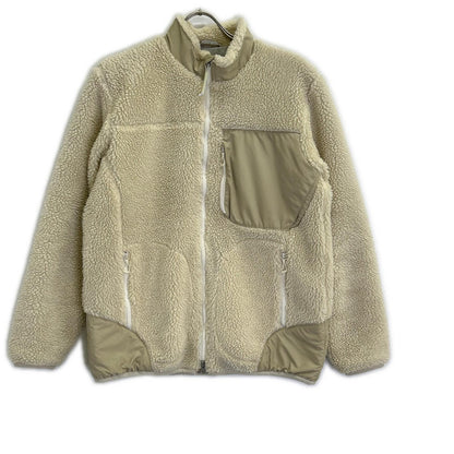 DESCENTE デサント DHMQJC33 ホワイト ボア フリース ジャケット