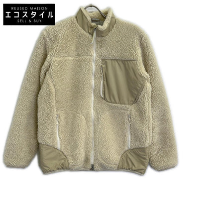 DESCENTE デサント DHMQJC33 ホワイト ボア フリース ジャケット
