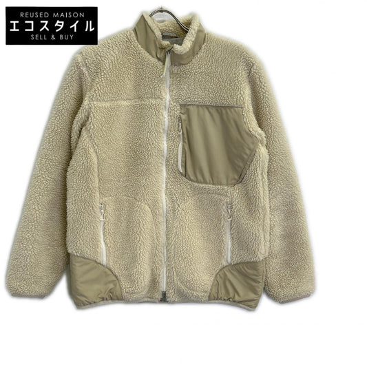 DESCENTE デサント DHMQJC33 ホワイト ボア フリース ジャケット