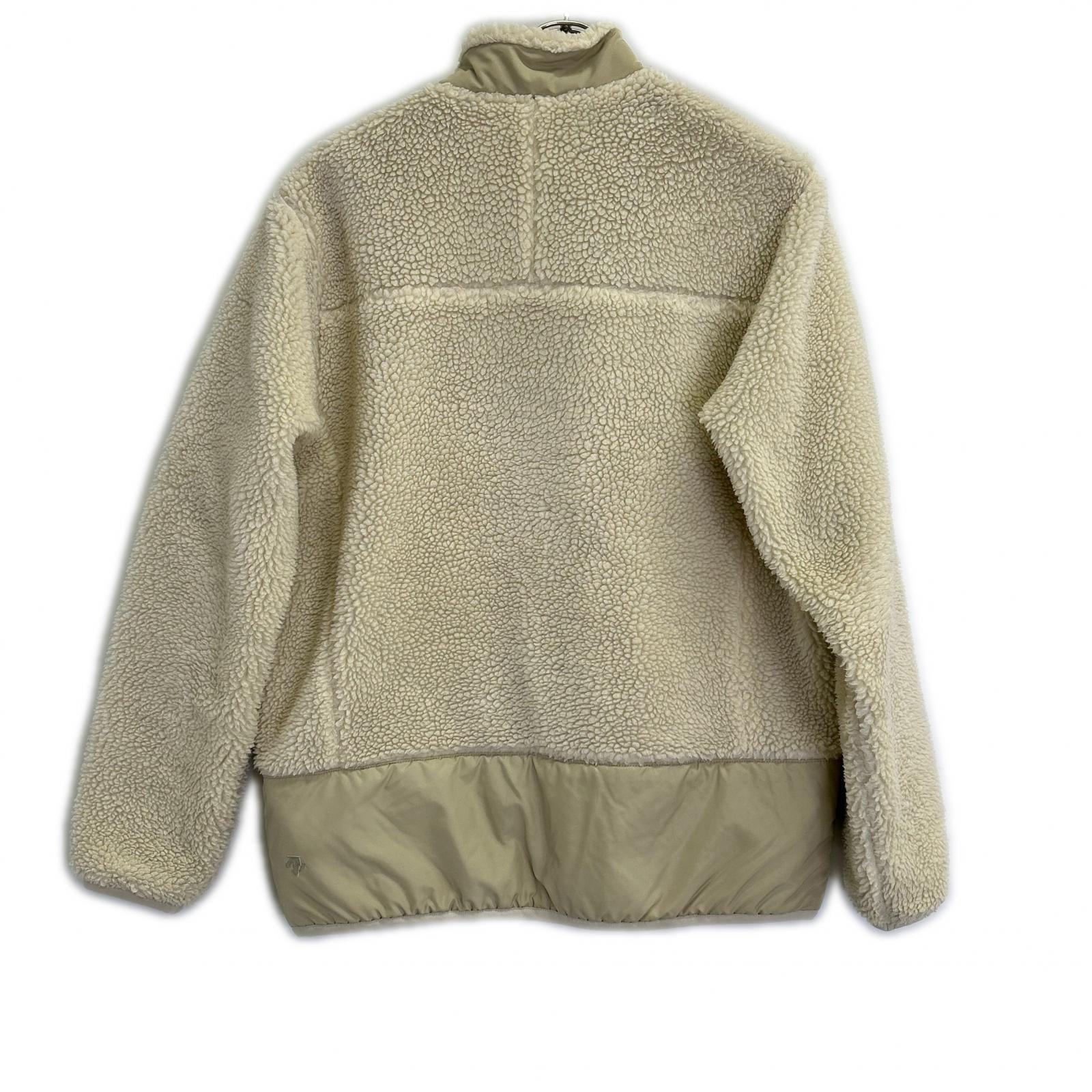 DESCENTE デサント DHMQJC33 ホワイト ボア フリース ジャケット