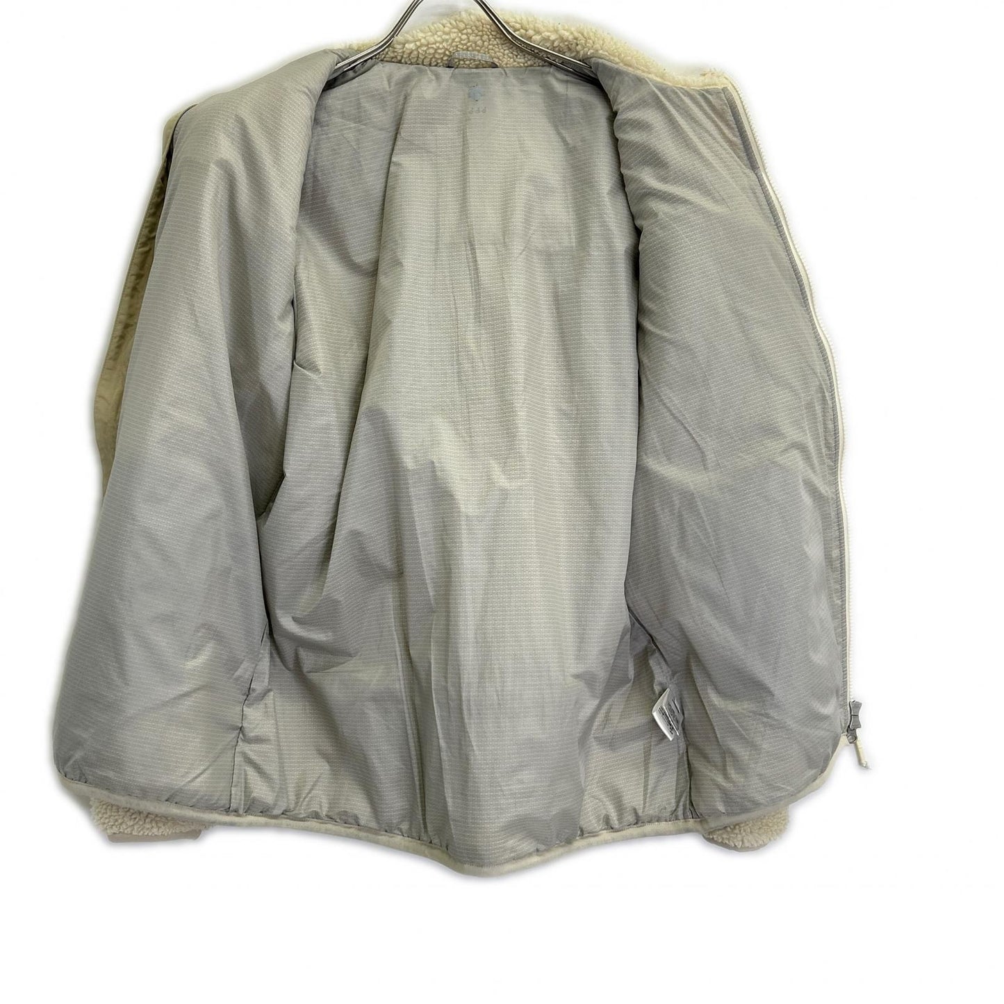 DESCENTE デサント DHMQJC33 ホワイト ボア フリース ジャケット