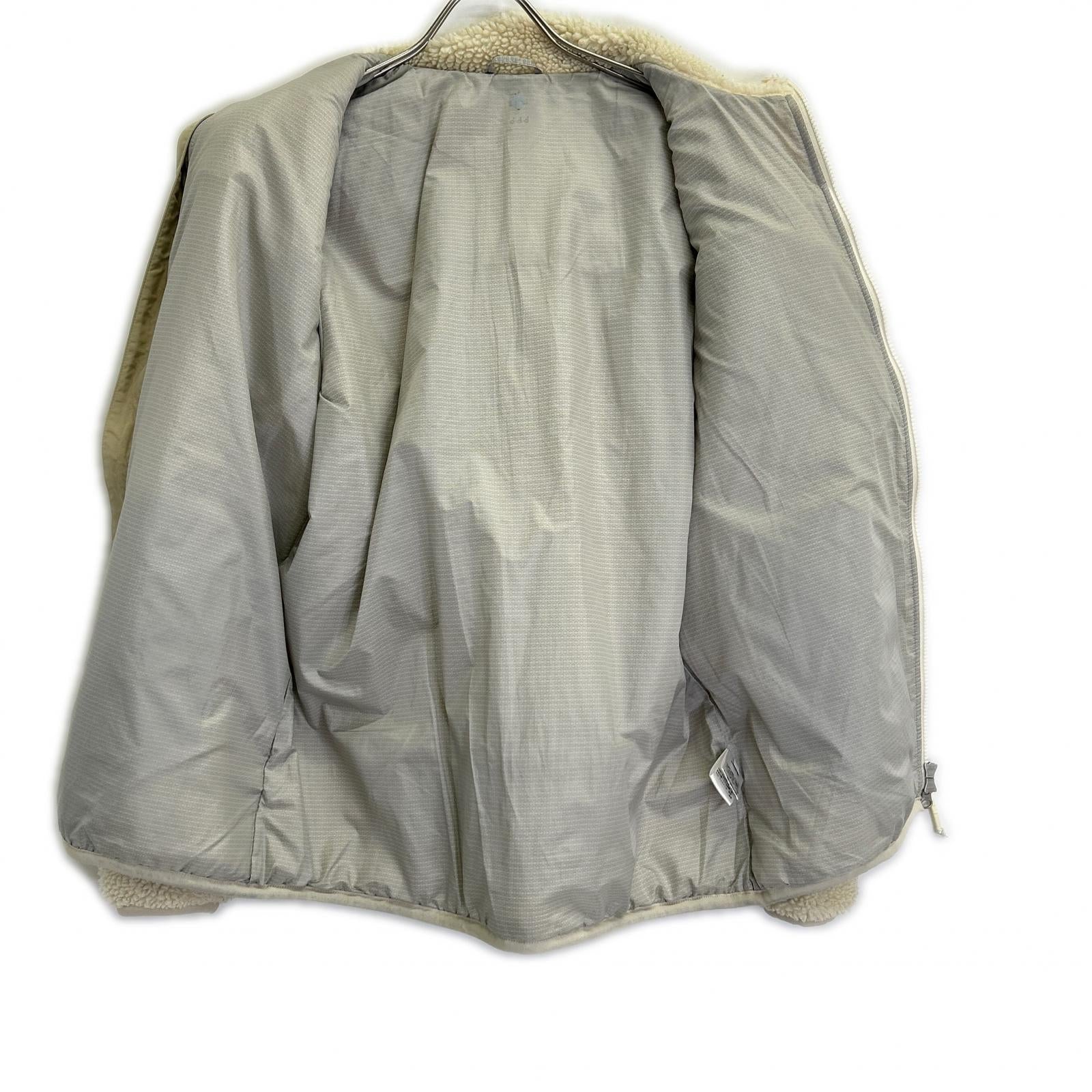 DESCENTE デサント DHMQJC33 ホワイト ボア フリース ジャケット