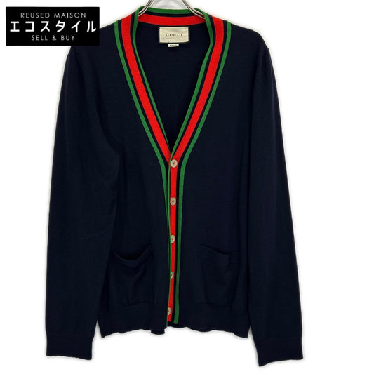 GUCCI グッチ 576806 ネイビー ウールカーディガン トップス