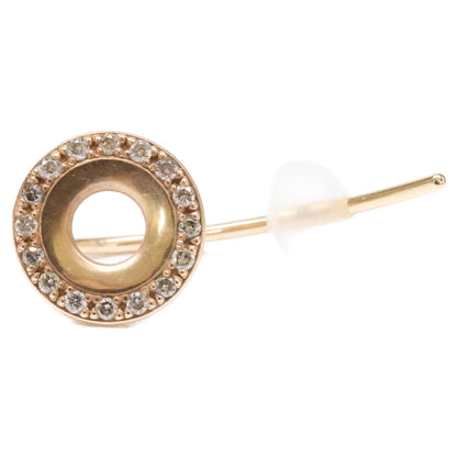 HIROTAKA Hirotaka WF20KDE K10 0.08 WHEEL OF FORTUNE Diamond Single Earring