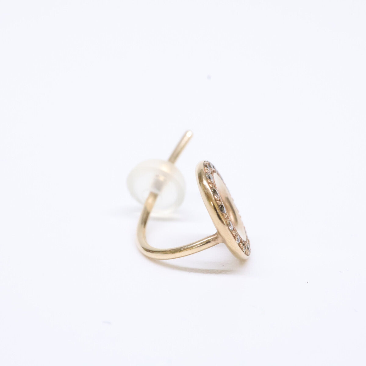 HIROTAKA Hirotaka WF20KDE K10 0.08 WHEEL OF FORTUNE Diamond Single Earring