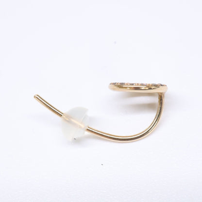 HIROTAKA Hirotaka WF20KDE K10 0.08 WHEEL OF FORTUNE Diamond Single Earring