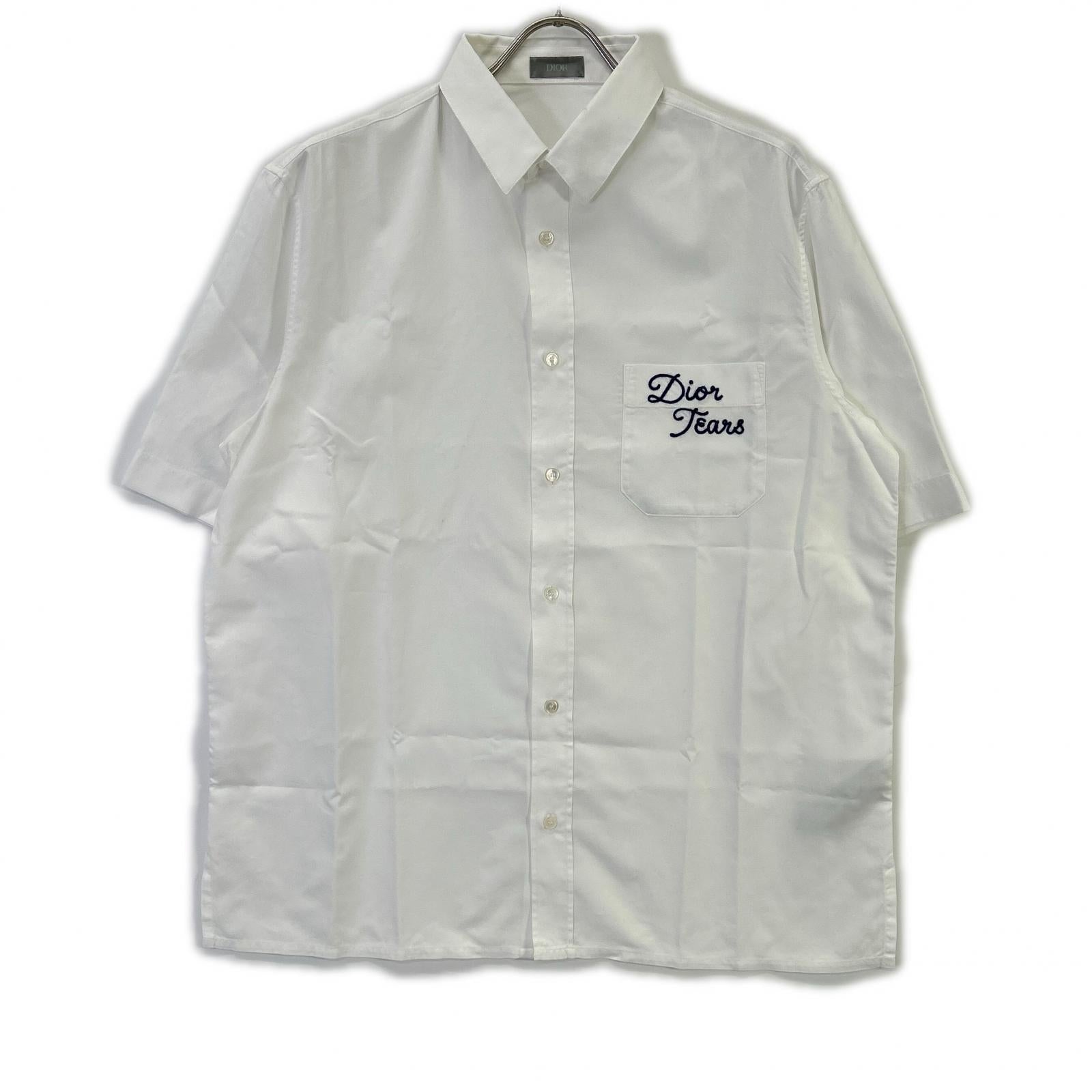 Dior HOMME ディオールオム 393C532A5820 ホワイト × Denim Tears ShortSleeve Shirt トップス