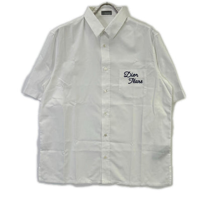 Dior HOMME ディオールオム 393C532A5820 ホワイト × Denim Tears ShortSleeve Shirt トップス