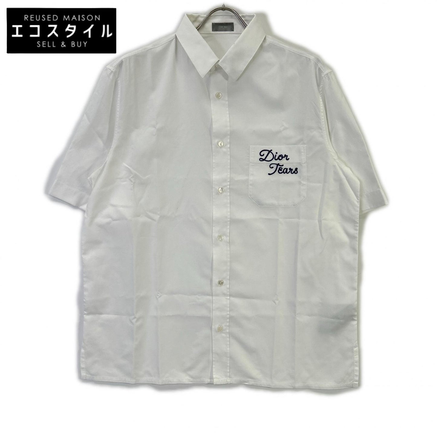 Dior HOMME ディオールオム 393C532A5820 ホワイト × Denim Tears ShortSleeve Shirt トップス