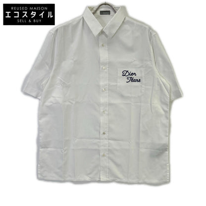 Dior HOMME ディオールオム 393C532A5820 ホワイト × Denim Tears ShortSleeve Shirt トップス