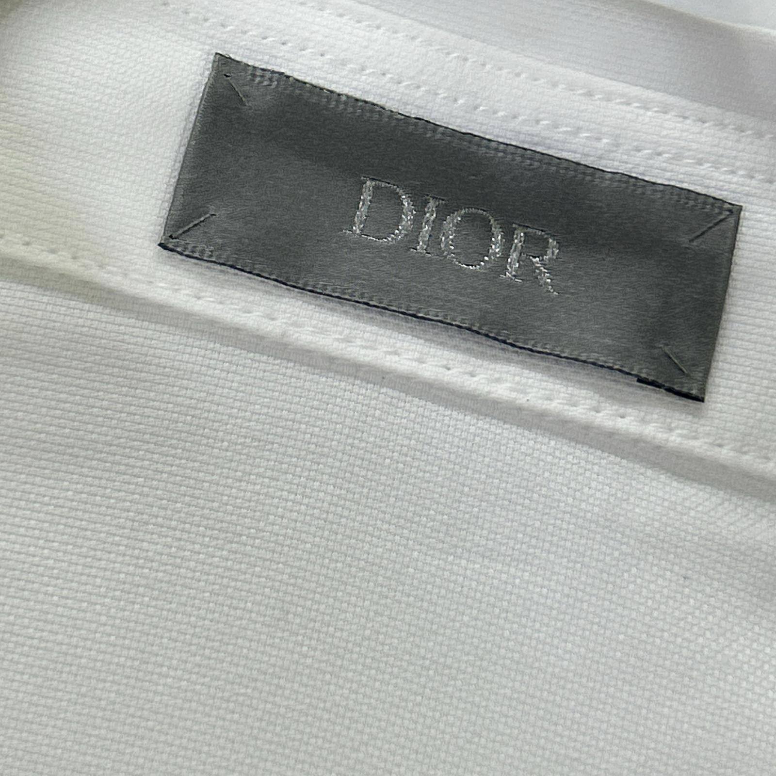 Dior HOMME ディオールオム 393C532A5820 ホワイト × Denim Tears ShortSleeve Shirt トップス