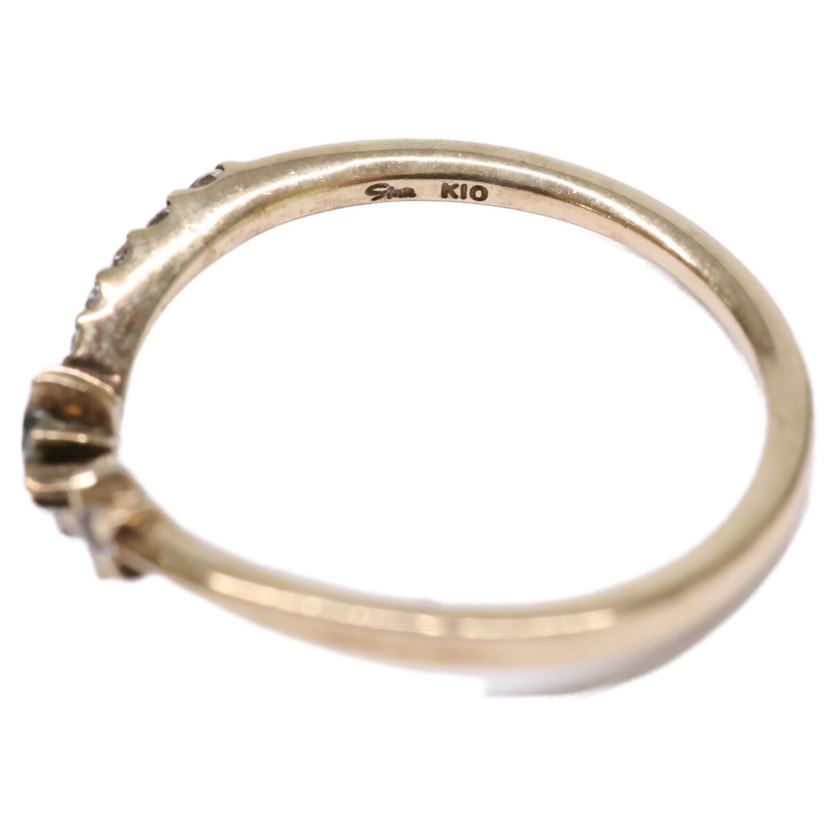 STAR JEWELRY スタージュエリー K10 トパーズ スター リング 指輪