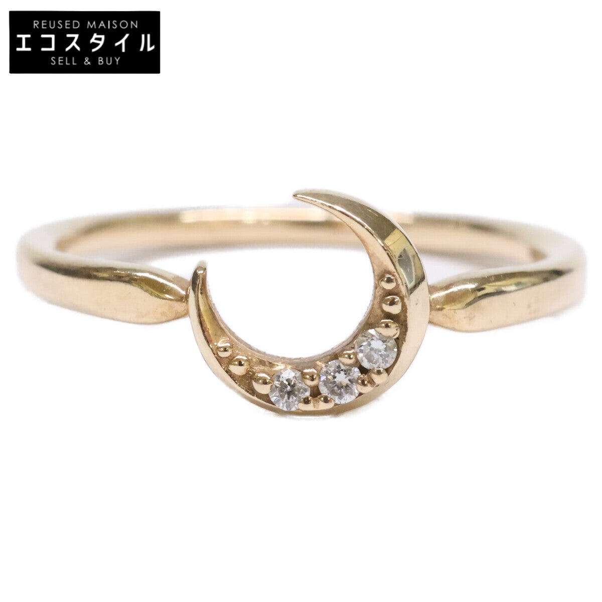STAR JEWELRY スタージュエリー K10 0.02 ムーン ダイヤモンド リング 指輪