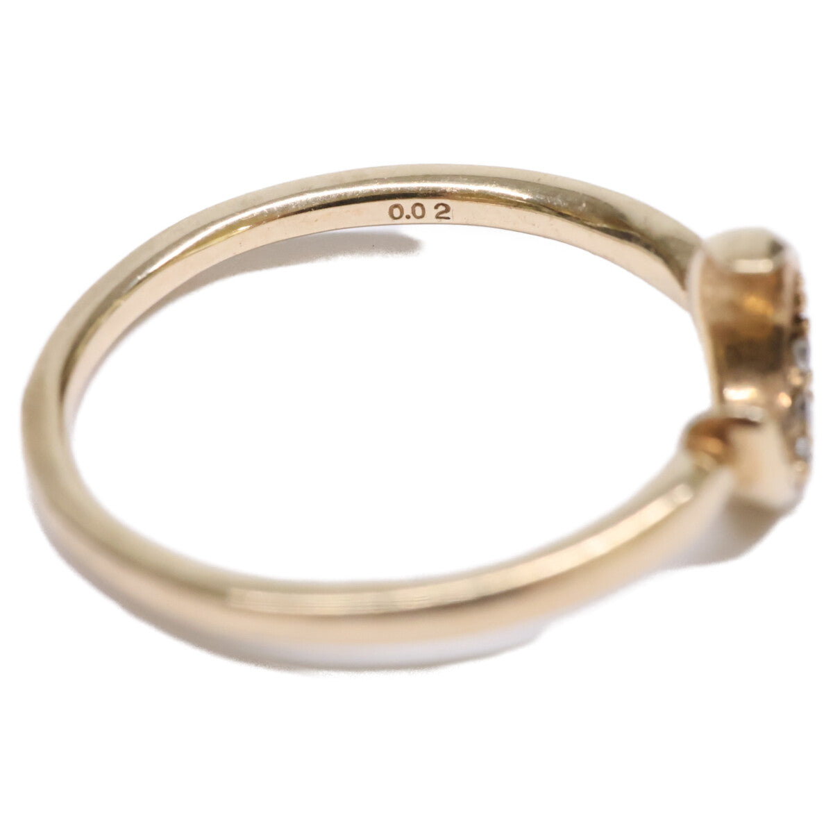STAR JEWELRY スタージュエリー K10 0.02 ムーン ダイヤモンド リング 指輪