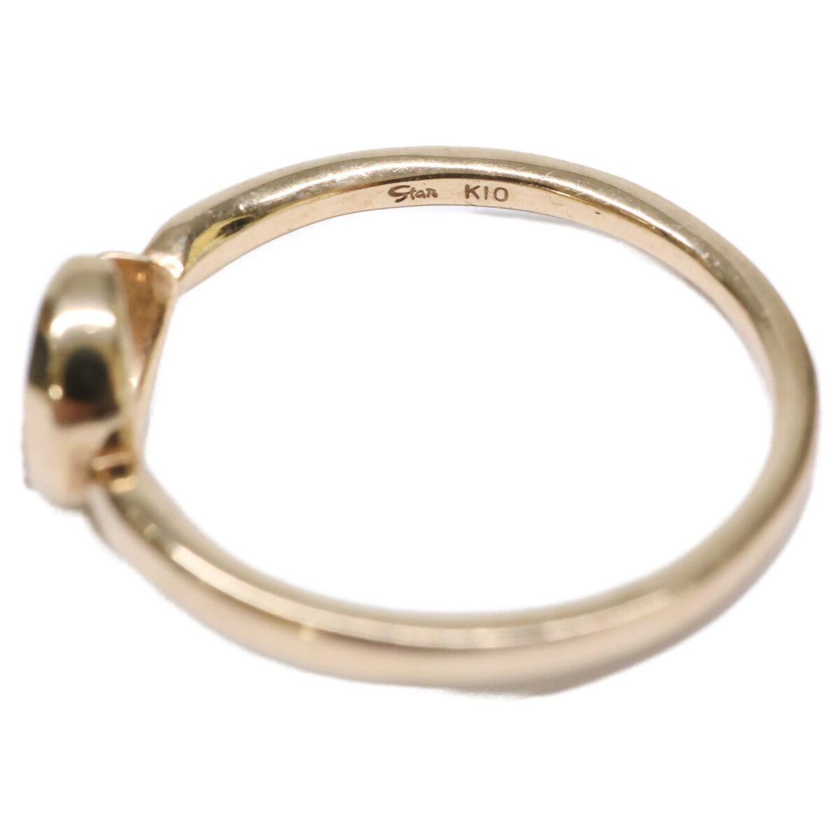 STAR JEWELRY スタージュエリー K10 0.02 ムーン ダイヤモンド リング 指輪
