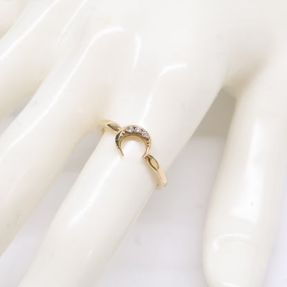 STAR JEWELRY スタージュエリー K10 0.02 ムーン ダイヤモンド リング 指輪