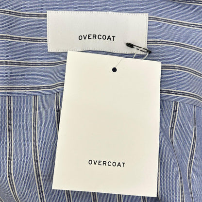OVERCOAT オーバーコート hooded wool shirt in blue stripe S26T011-NKST トップス