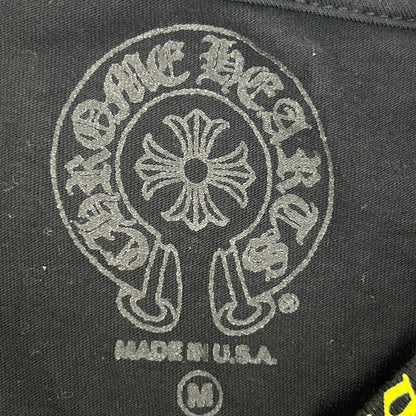 Chrome Hearts クロムハーツ ブラック イエローネックロゴ L/S Tシャツ トップス