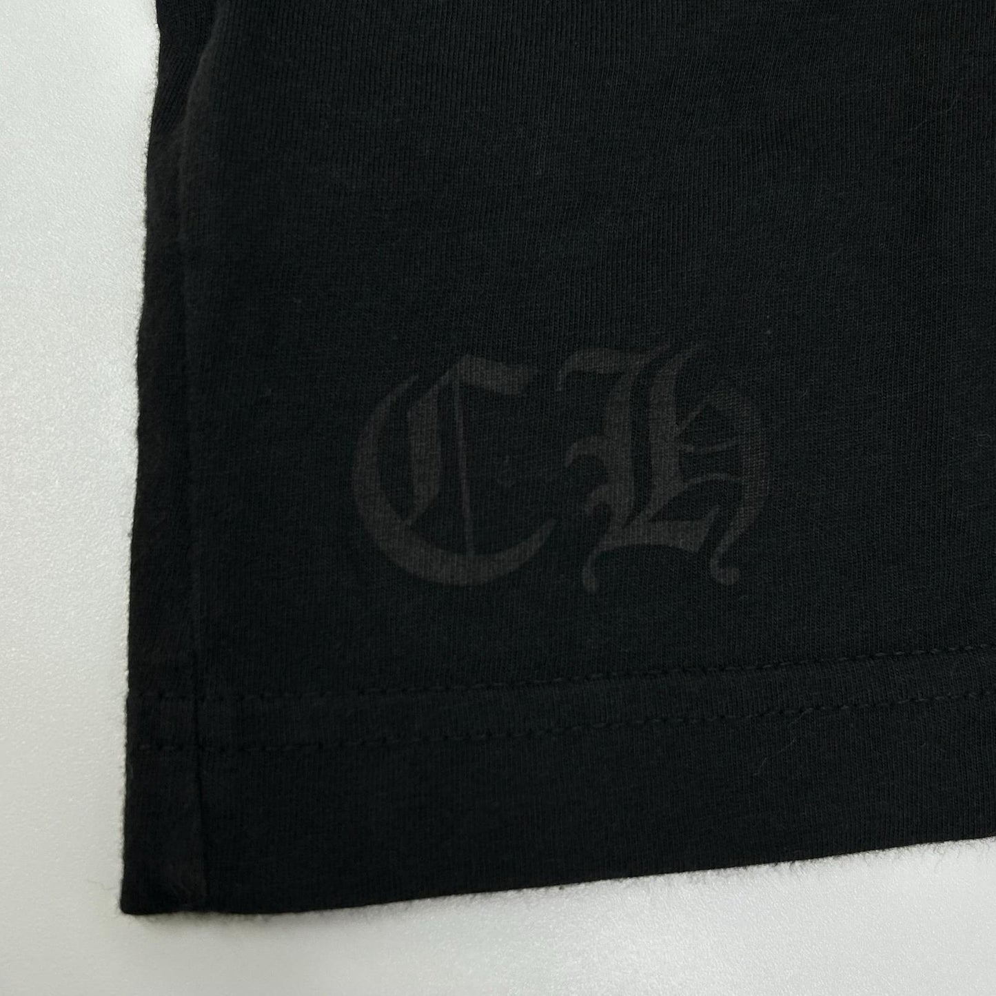 Chrome Hearts クロムハーツ ブラック イエローネックロゴ L/S Tシャツ トップス