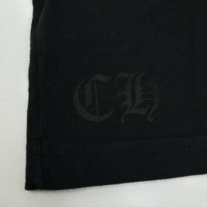 Chrome Hearts クロムハーツ ブラック イエローネックロゴ L/S Tシャツ トップス