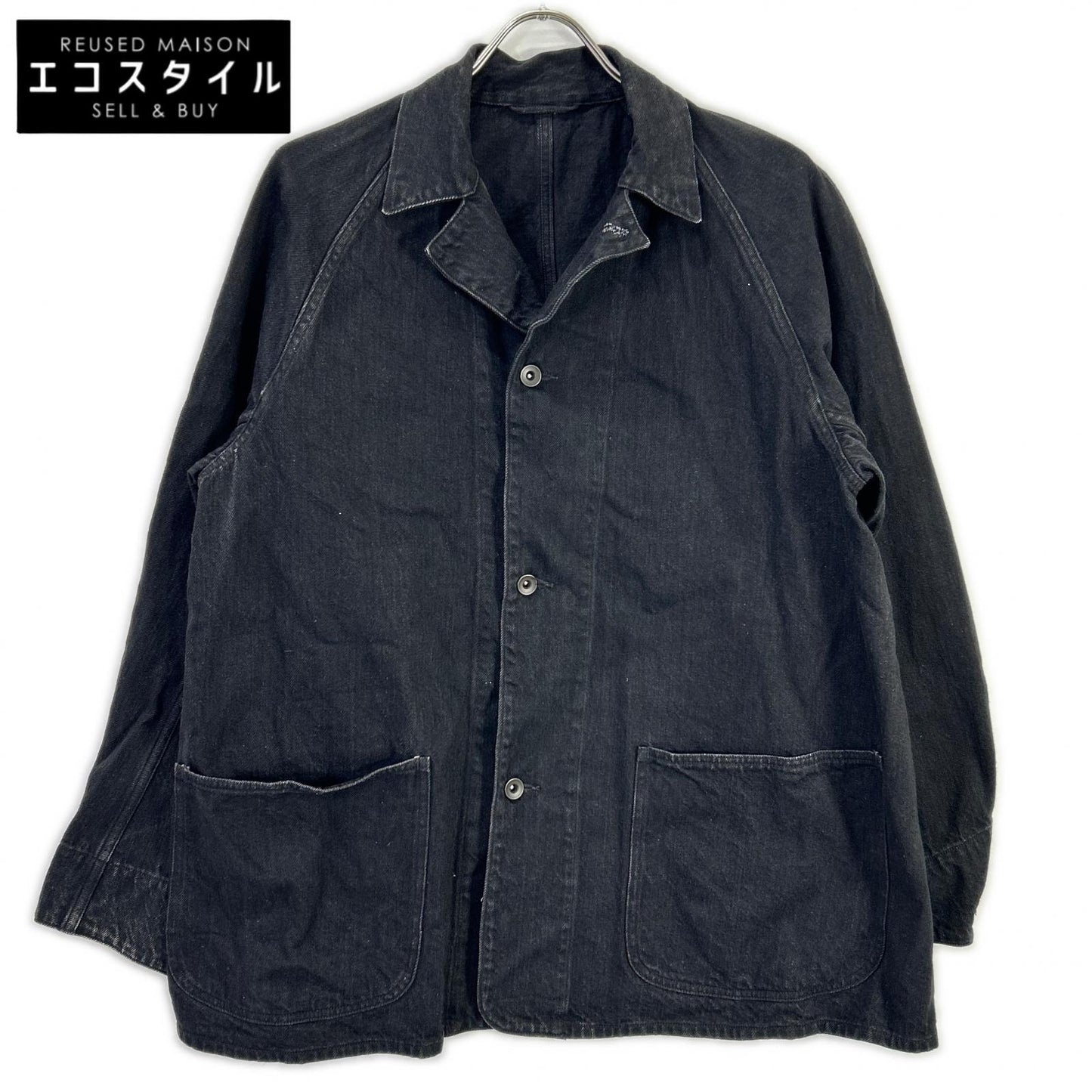 COMOLI コモリ W03-01002 黑色 牛仔 工装夹克 夹克