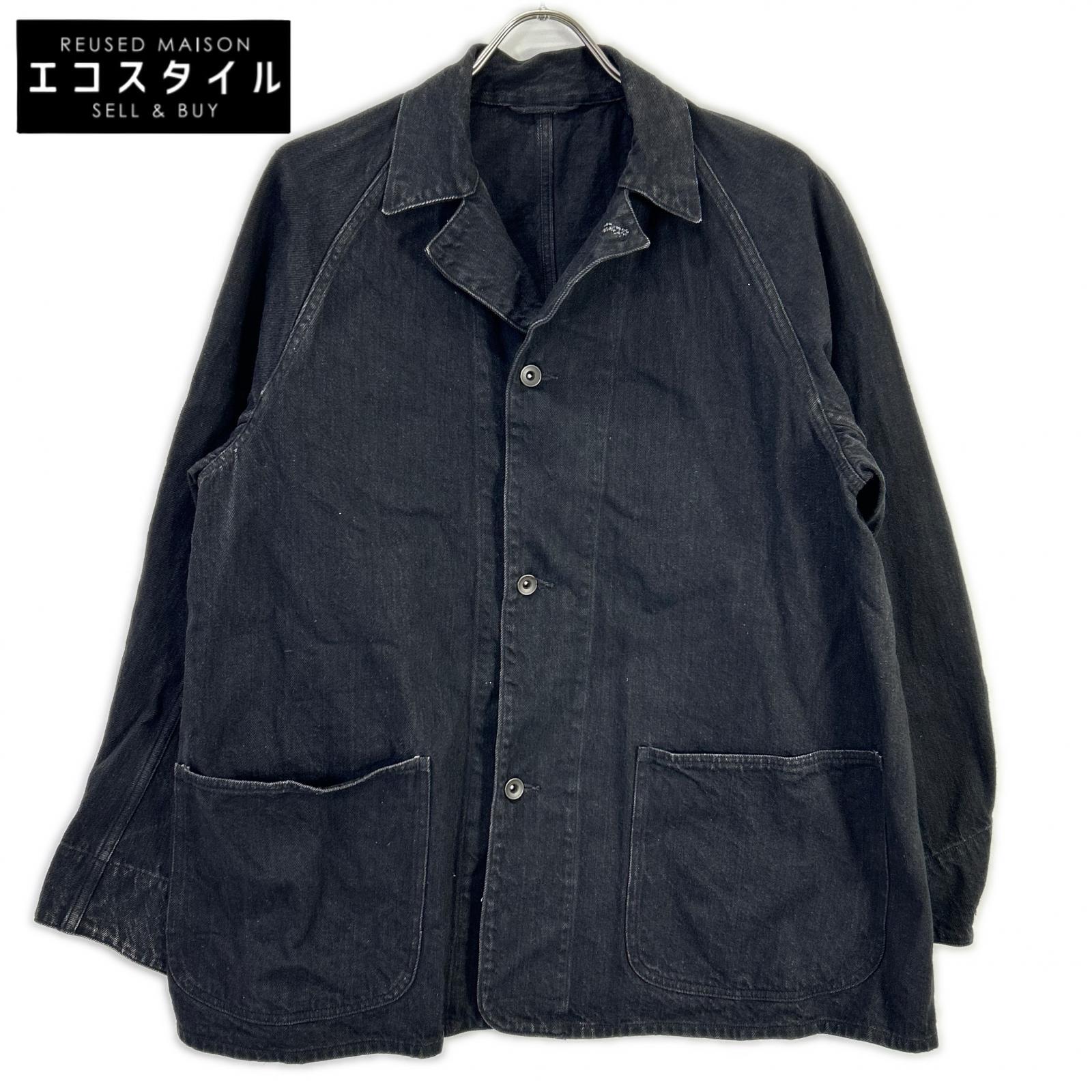 COMOLI コモリ W03-01002 黑色 牛仔 工装夹克 夹克