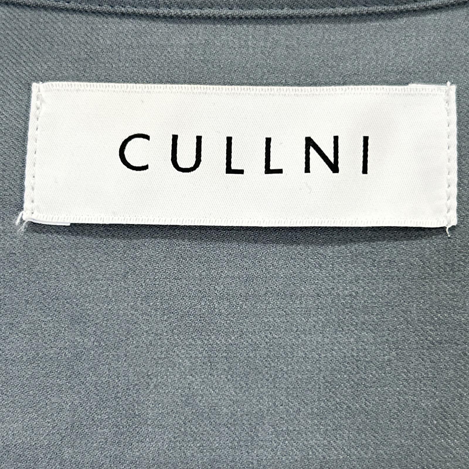 CULLNI クルニ 21-AW-028 グレー フリルミリタリーシャツ トップス