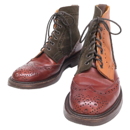 Tricker's トリッカーズ M2508 マルチトーン ウイングチップ ブローグ ブーツ カントリーブーツ シューズ