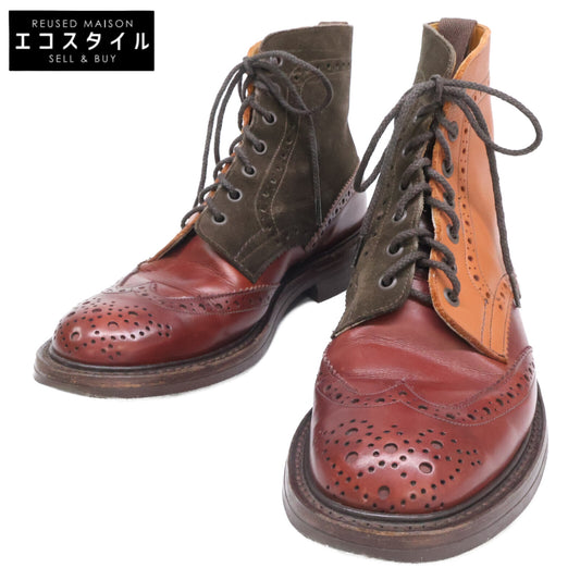 Tricker's トリッカーズ M2508 マルチトーン ウイングチップ ブローグ ブーツ カントリーブーツ シューズ