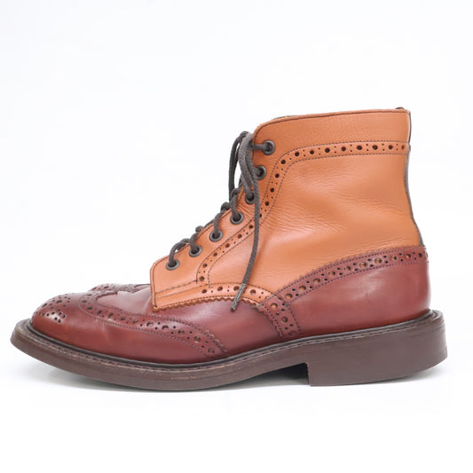 Tricker's トリッカーズ M2508 マルチトーン ウイングチップ ブローグ ブーツ カントリーブーツ シューズ