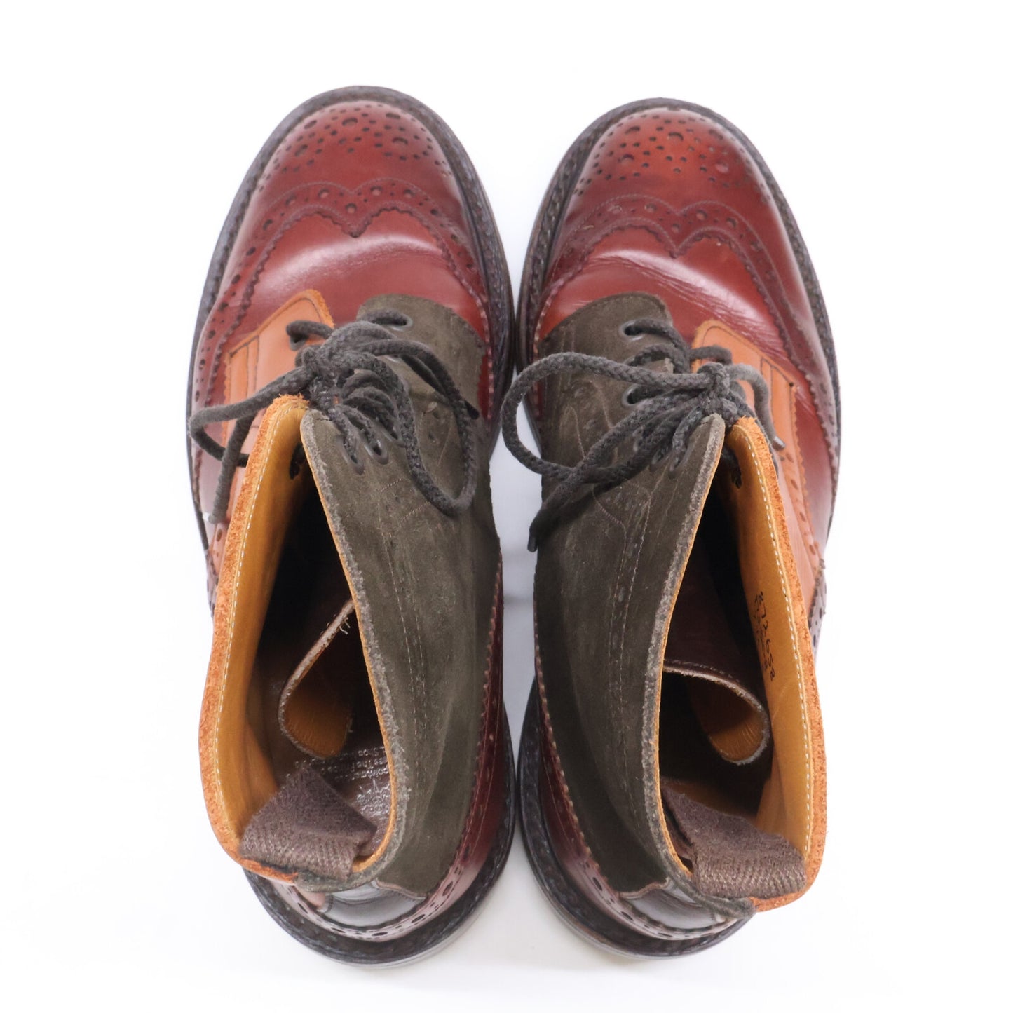 Tricker's トリッカーズ M2508 マルチトーン ウイングチップ ブローグ ブーツ カントリーブーツ シューズ