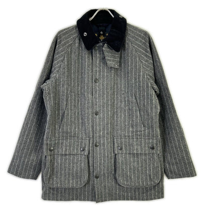 Barbour バブアー 1502182 15AW グレー ウール ストライプ ビデイルSL フーデットジャケット ジャケット