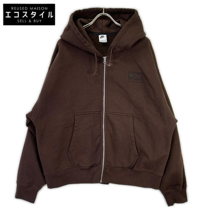 NIKE ナイキ ×Stussy FJ9175-261 ブラウン Stone Washed Fleece Zip Hoodie Dark Cinder トップス