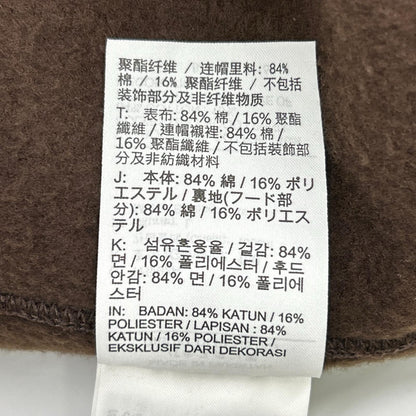 NIKE ナイキ ×Stussy FJ9175-261 ブラウン Stone Washed Fleece Zip Hoodie Dark Cinder トップス