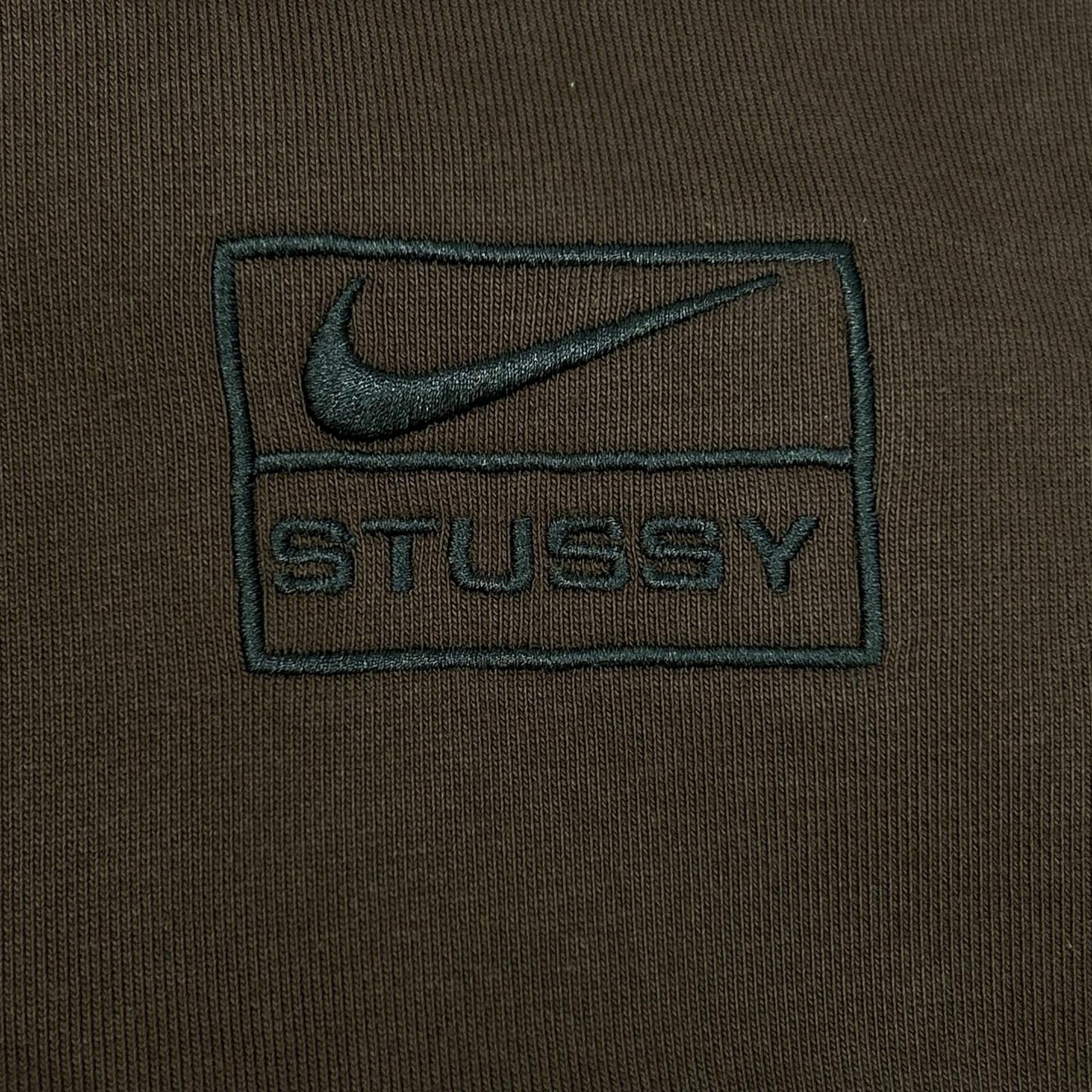 NIKE ナイキ ×Stussy FJ9175-261 ブラウン Stone Washed Fleece Zip Hoodie Dark Cinder トップス