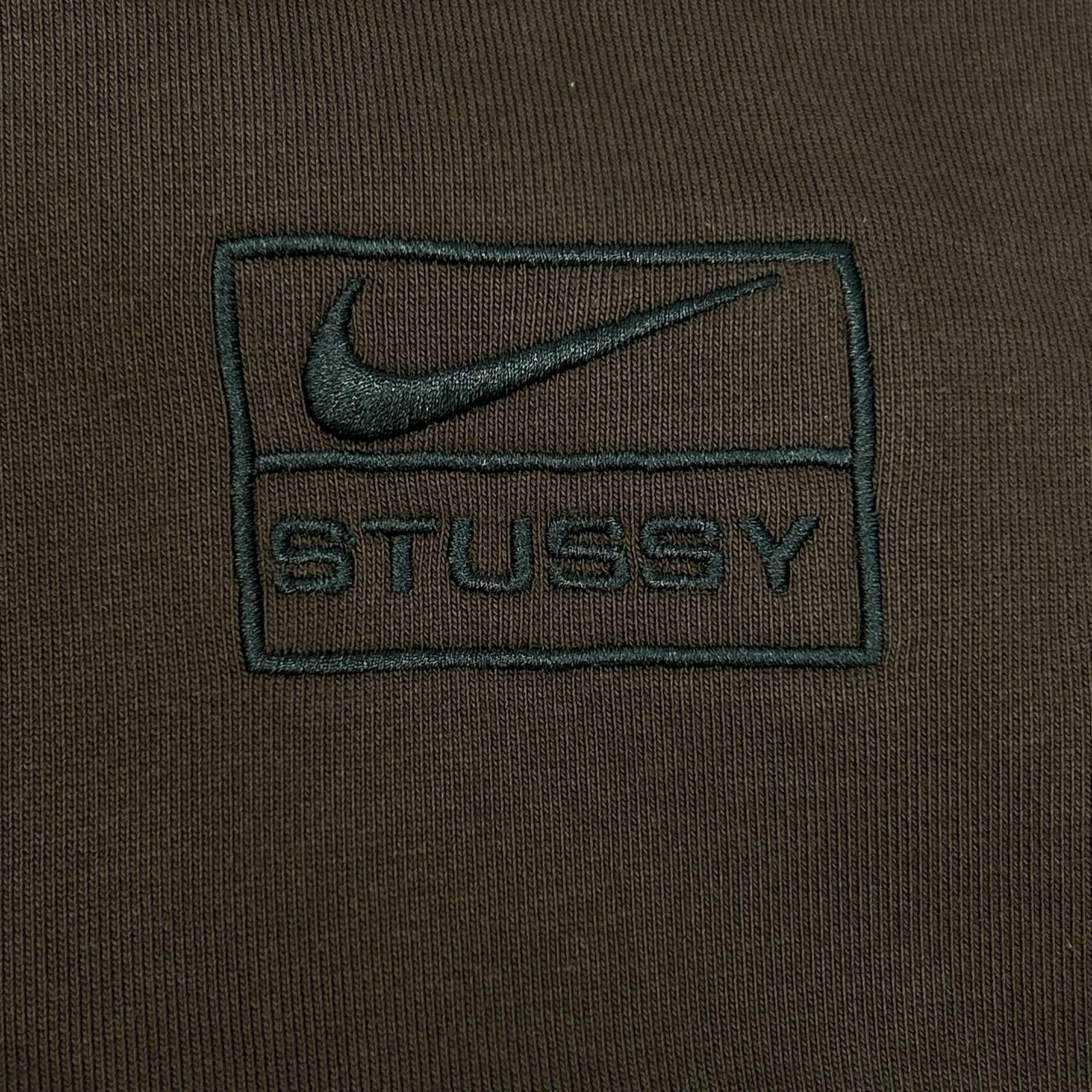 NIKE ナイキ ×Stussy FJ9175-261 ブラウン Stone Washed Fleece Zip Hoodie Dark Cinder トップス