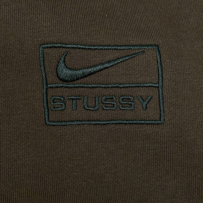 NIKE ナイキ ×Stussy FJ9175-261 ブラウン Stone Washed Fleece Zip Hoodie Dark Cinder トップス