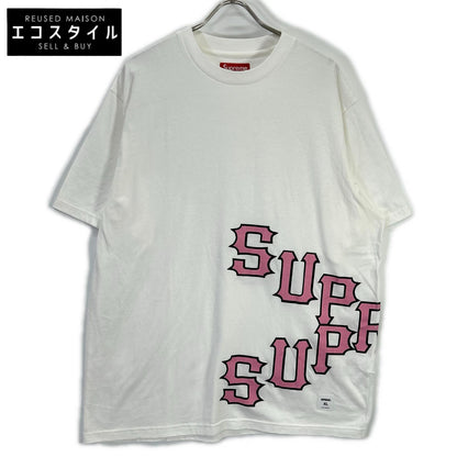 Supreme シュプリーム ホワイト Cracked Spellout S S Top トップス