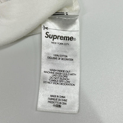 Supreme シュプリーム ホワイト Cracked Spellout S S Top トップス