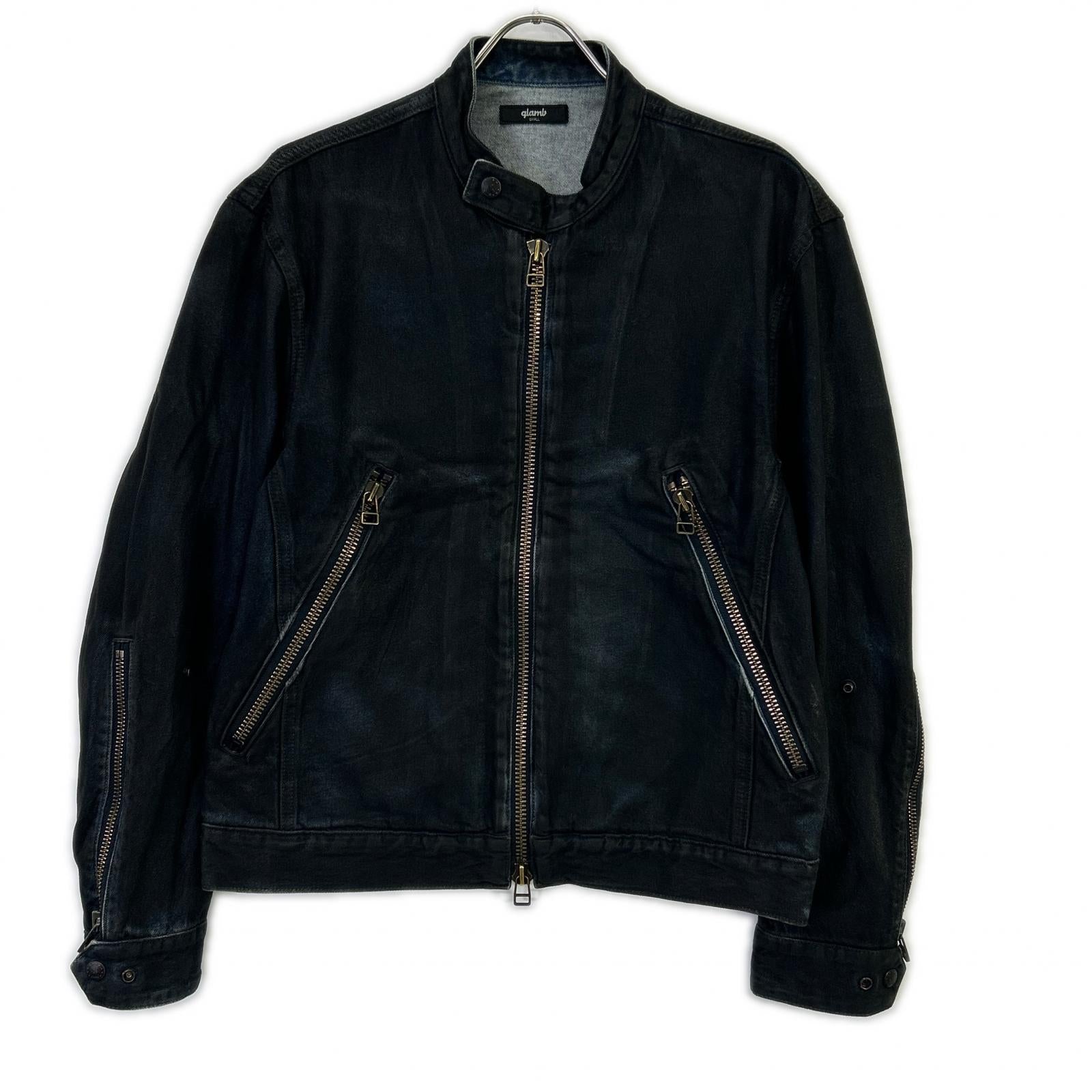 (g) グラム GB0126 JKT03 ブラック Denim Riders Jacket デニムライダースジャケット ジャケット