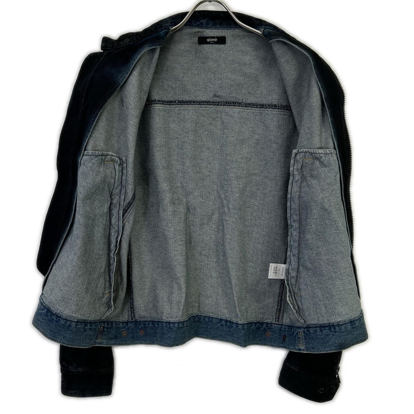 glamb グラム GB0126 JKT03 ブラック Denim Riders Jacket デニムライダースジャケット ジャケット