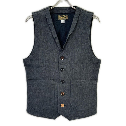 ORGUEIL オルゲイユ OR-4009 グレー 撚り杢生地 Gilet ジレ ベスト ベスト