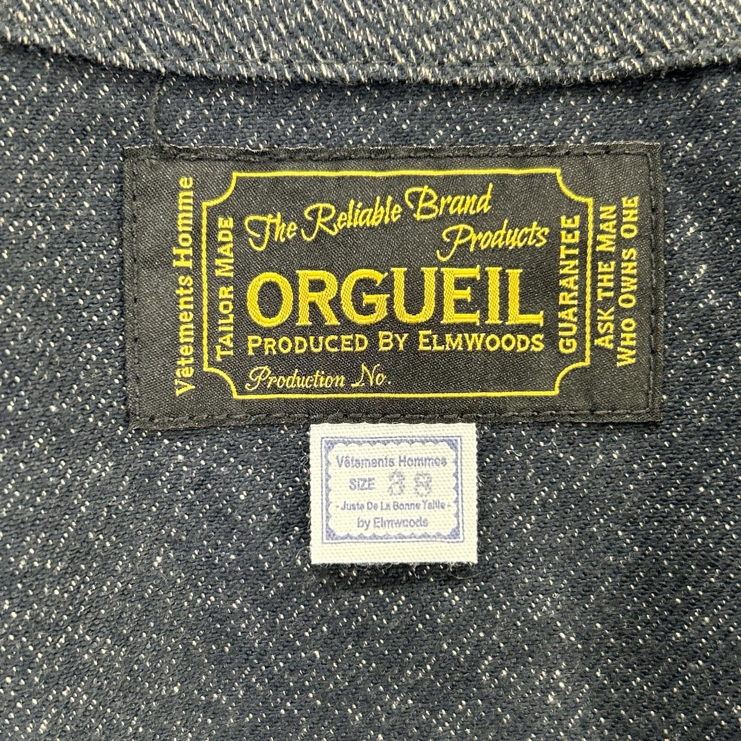 ORGUEIL オルゲイユ OR-4009 グレー 撚り杢生地 Gilet ジレ ベスト ベスト