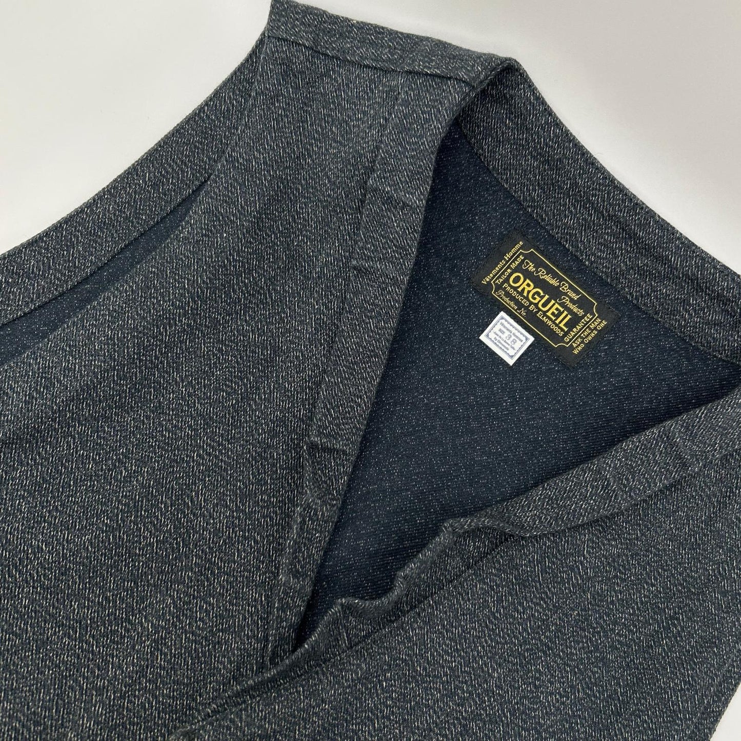 ORGUEIL オルゲイユ OR-4009 グレー 撚り杢生地 Gilet ジレ ベスト ベスト
