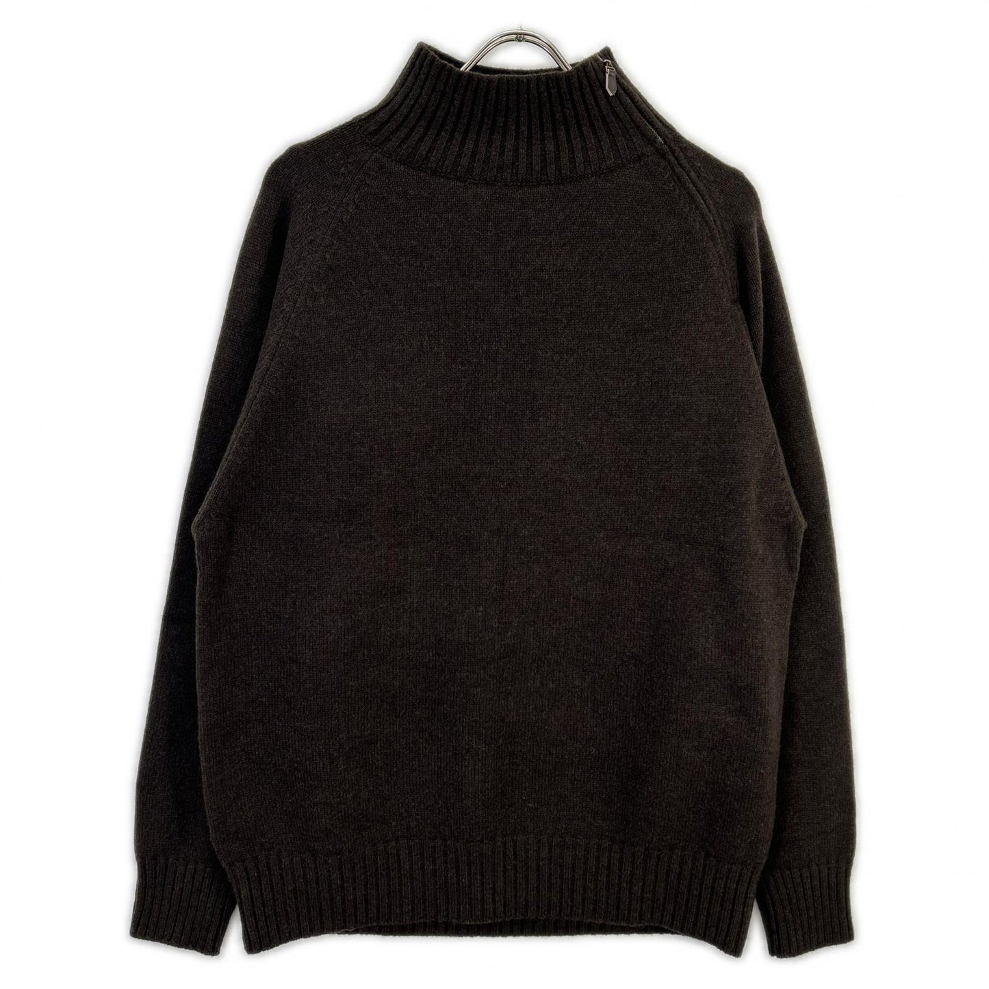 PORT BY ARK ポートバイアーク PO18-KN01 ブラウン Half Zip Knit ハーフジップニット トップス